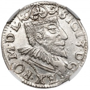 Zygmunt III Waza, Trojak 1593, Poznań - NGC MS64 - PIĘKNY