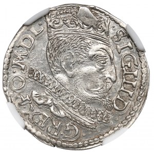 Sigismund III Vasa, 3 groschen 1598, Posen - NGC MS62