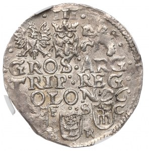 Žigmund III Vasa, Trojak 1596, Bydgoszcz - NGC MS63