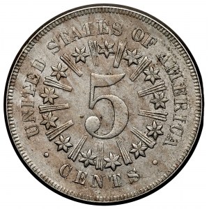 USA, 5 centov 1866