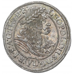 Schlesien unter habsburgischer Herrschaft, Leopold I., 6 krajcars 1682, Wrocław - UNTITLED