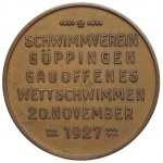 Nemecko/Poľsko, zbierka plaveckých medailí - vrátane 14 k. zlatých z majstrovstiev Nemecka v Breslau v roku 1929 !