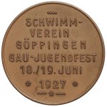 Germany/Poland, Collection of swimming medals - including 14 k. gold from the 1929 German Championships in Breslau !