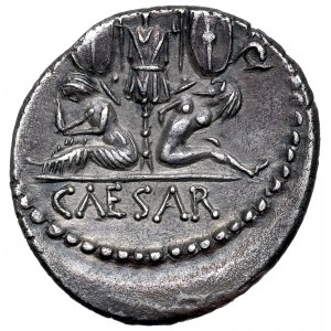 Republika Rzymska, Juliusz Cezar, Denar (49-48 r p.n.e)