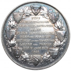 Švajčiarsko, medaila k 500. výročiu Brna v konfederácii 1853