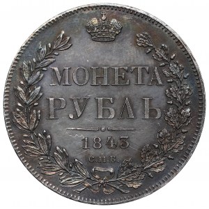 Russland, Nikolaus I., Rubel 1843 АЧ