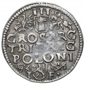 Zygmunt III Waza, Trojak 1593, Poznań - nieopisany