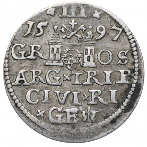 Sigismund III, 3 groschen 1597, Riga