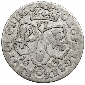 Jan III Sobieski, Szóstak 1683, Bydgoszcz - herb Leliwa korona z 8 klejnotami na kabłąkach