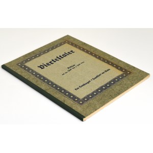 Katalog aukcyjny Leo Hamburger „Vierteltaler. Auktion am 30. Juni und 1. Juli 1924”