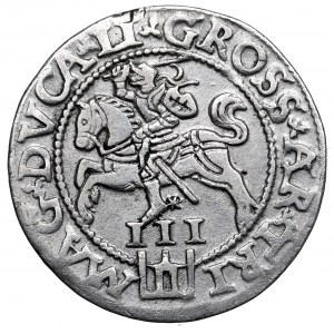 Žigmund II August, Trojak 1562, Vilnius - L/LI