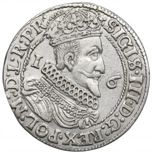 Sigismund III, 18 groschen 1624, Danzig - date overstriked