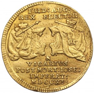 Friedrich August, Ducat 1711, Leipzig