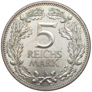 Germany, Weimar Republic, 5 mark 1925 A - Rheinland
