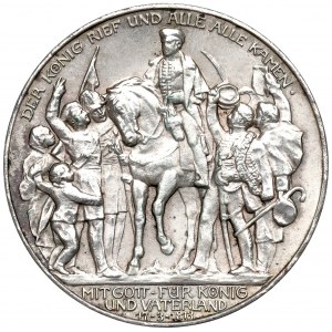 Germany, Preussen, 3 mark 1913 - 100 years of the victory over Napoleon