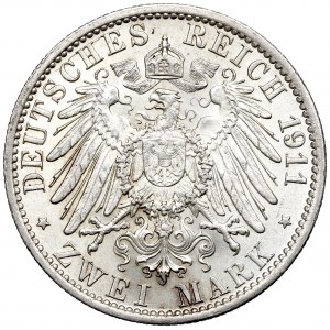 Germany, Preussen, 2 mark 1911