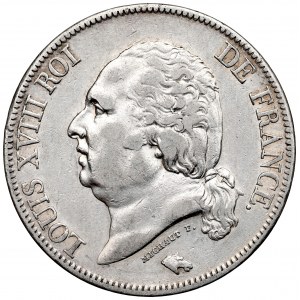 Francie, 5 franků 1823, Paříž