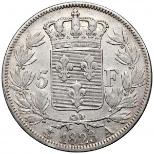 Francúzsko, 5 frankov 1823, Paríž