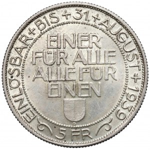 Szwajcaria, 5 franków 1939 - Lucerna