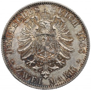 Germany, Preussen, 2 mark 1888