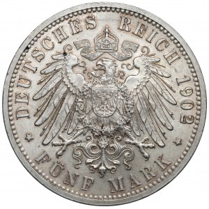 Germany, Baden, 5 mark 1902