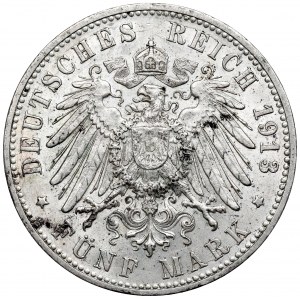 Nemecko, Württembersko, 5 mariek 1913