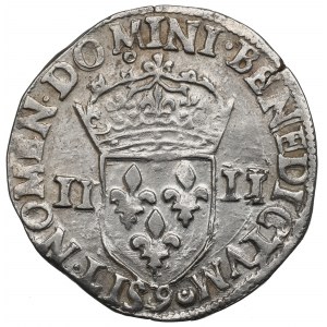 Henrich III. z Valois, 1/4 ecu 1587, Rennes