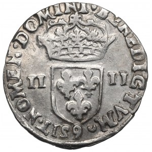 Henrich III. z Valois, 1/4 ecu 1578, Rennes