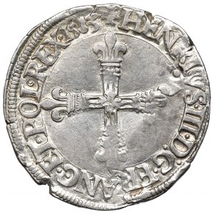 Henrich III. z Valois, 1/4 ecu 1583, Nantes