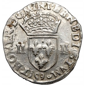 France/Poland, Henri III, 1/4 ecu 1587, Rennes