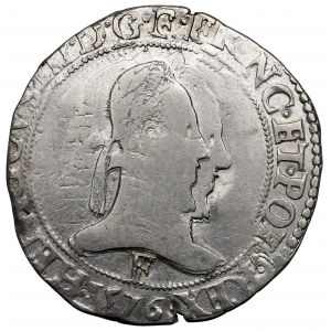 France, Henri III, Franc 1576, Angers