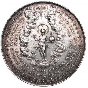 Władysław IV Waza, Medal religijny 1635, Gdańsk, Dadler