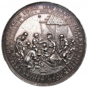 Ladislaus IV Vasa, Religious medal 1635, Gdansk, Dadler