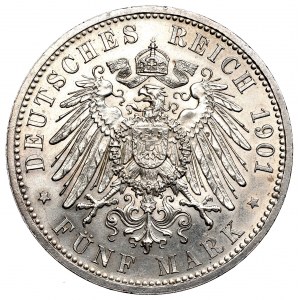 Deutschland, 5 markiert 1901 A, 200. Jahrestag des Königreichs Preußen