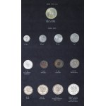 PRL, Súbor obehových mincí 1949-1990 vo vyhradených sponách