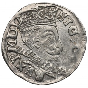 Sigismund III. Vasa, Trojak 1598, Lublin - Monogramm von Reysner - selten