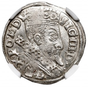 Žigmund III Vasa, Trojak 1599, Bydgoszcz - NGC MS65 - VÝBORNÝ