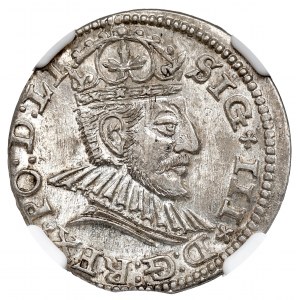 Sigismund III. Vasa, Trojak 1590, Riga - NGC MS62
