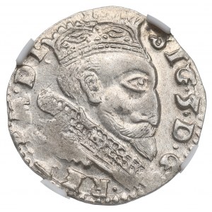 Zygmunt III Waza, Trojak 1600, Lublin - RZADKI - NGC MS62