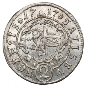 Austria, Salzburg, Bishopic of, 2 kreuzer 1717
