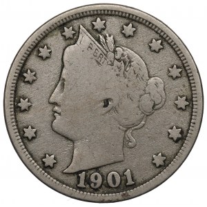 USA, 5 cents 1901
