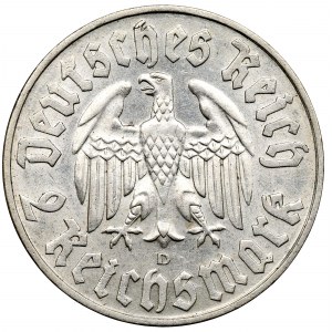 Germany, 2 mark 1933 D Luther