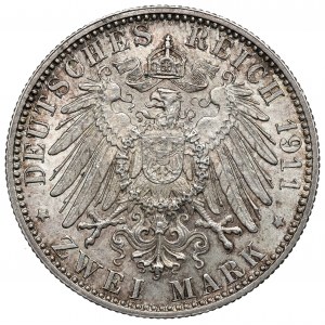 Germany, Bayern, 2 mark 1911 - 90th anniversary of the prince regent