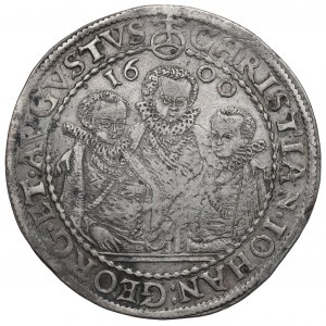 Germany, Saxony, Christian II, John Georg and August, Thaler 1600
