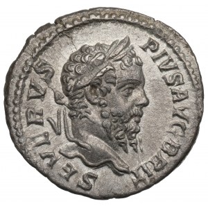 Rímska ríša, Septimius Severus, denár - P M TR P XVIII COS III P P