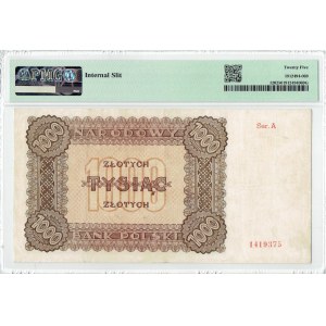 PRL, 1000 złotych 1945 A PMG 25