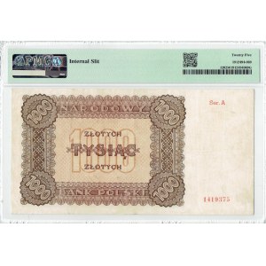 Poľská ľudová republika, 1000 zlotých 1945 A PMG 25