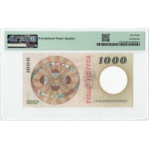 PRL, 1000 Zloty 1965 S, MODELL - PMG 68 EPQ