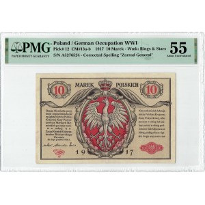 GG, 10 mkp 1917 General PMG 55 tickets