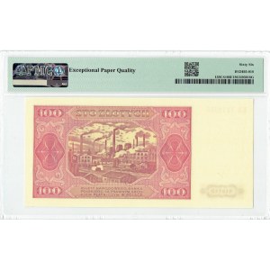 PRL, 100 Zloty 1948 KR - MODELL - PMG 66 EPQ